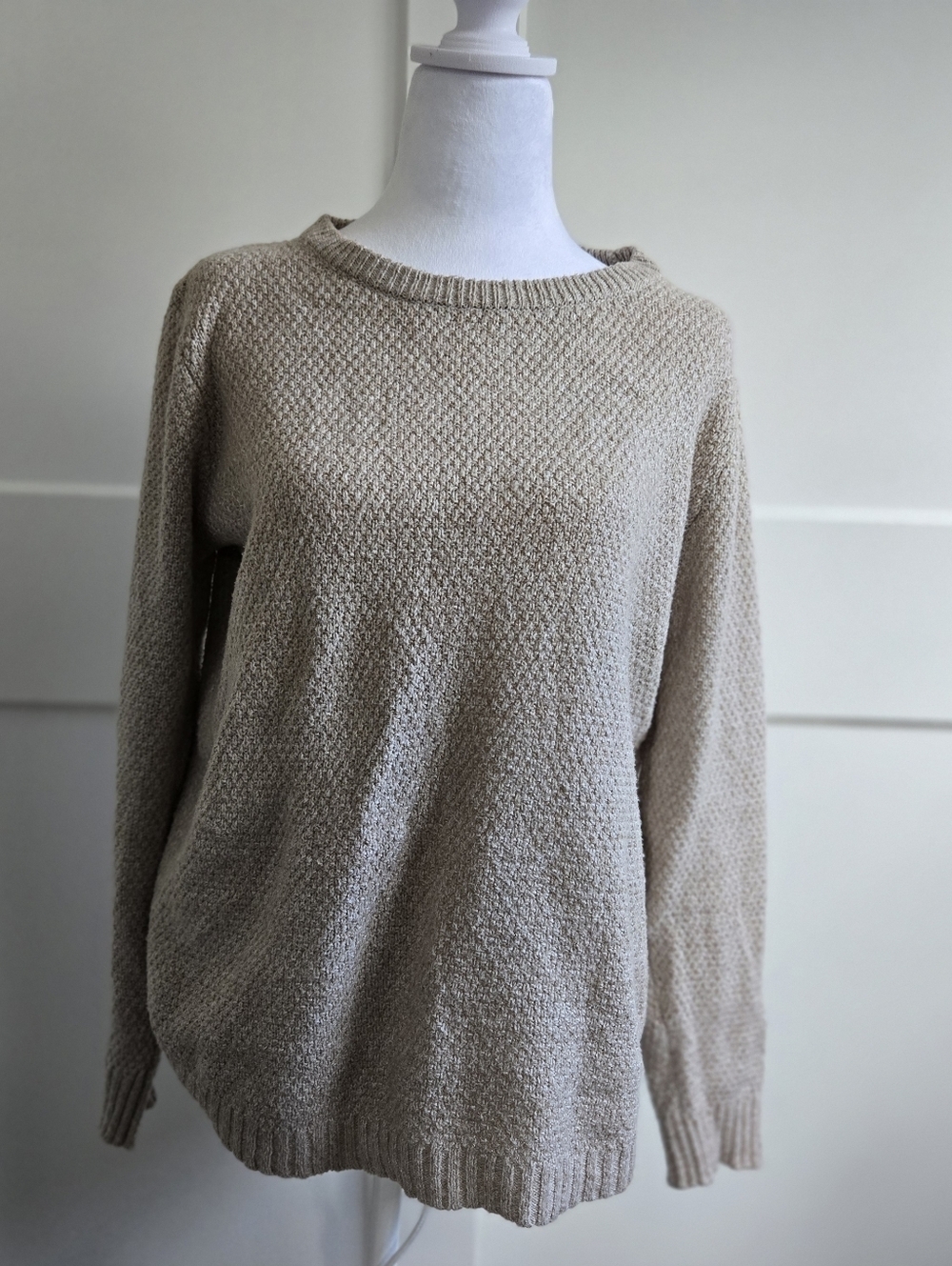 Pink Clover Womens Beige Medium Sweater